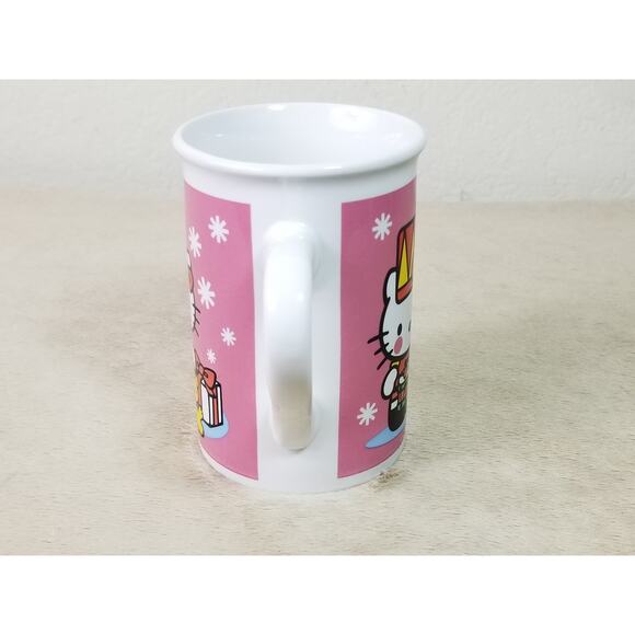 Hello Kitty Sanrio Coffee Mug Teacup 10oz Ceramic Pink 4 1/4" Year 2013 Vintage - Picture 5 of 16